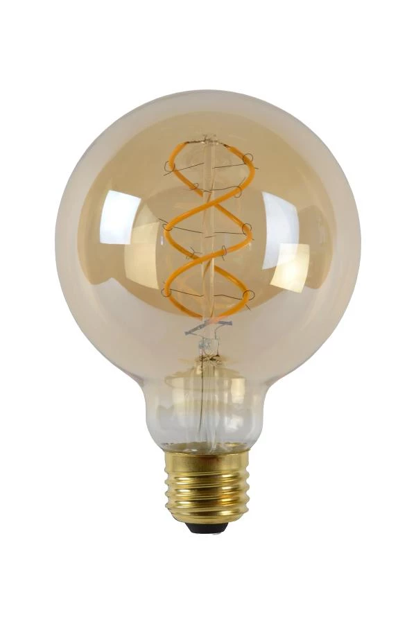 Lucide G95 TWILIGHT SENSOR - Filament lamp - Ø 9,5 cm - LED - E27 - 1x4W 2200K - Amber - uit